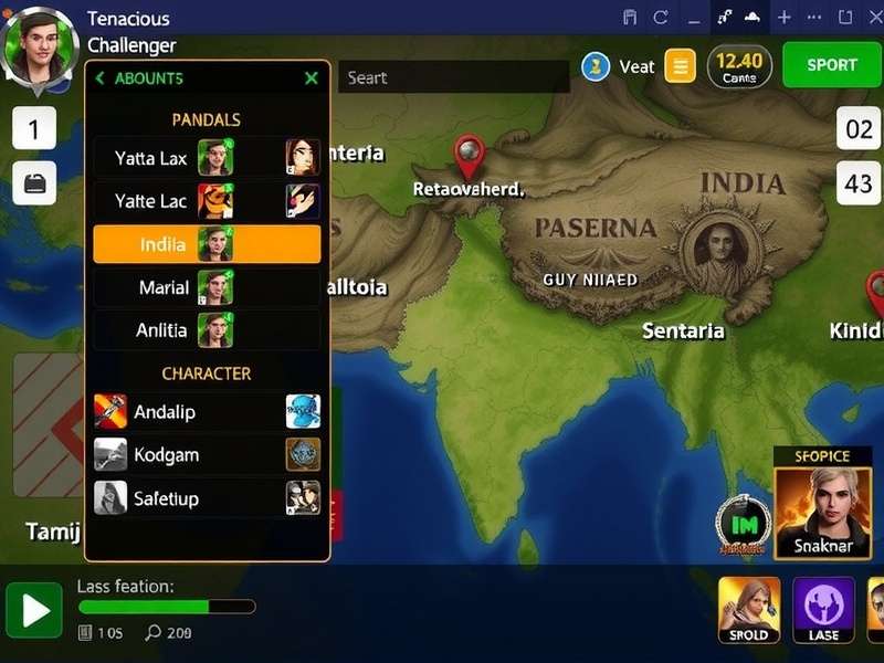 Tenacious Challenger India Map